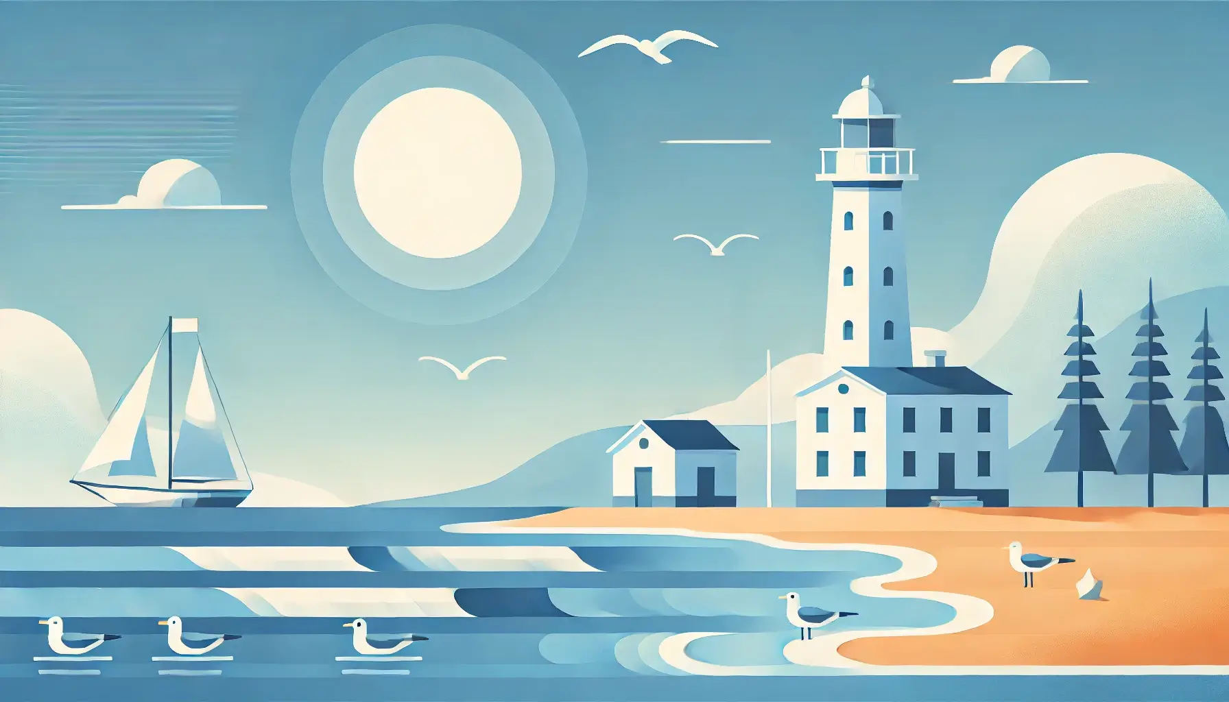 yacht-sea-coast-seagull